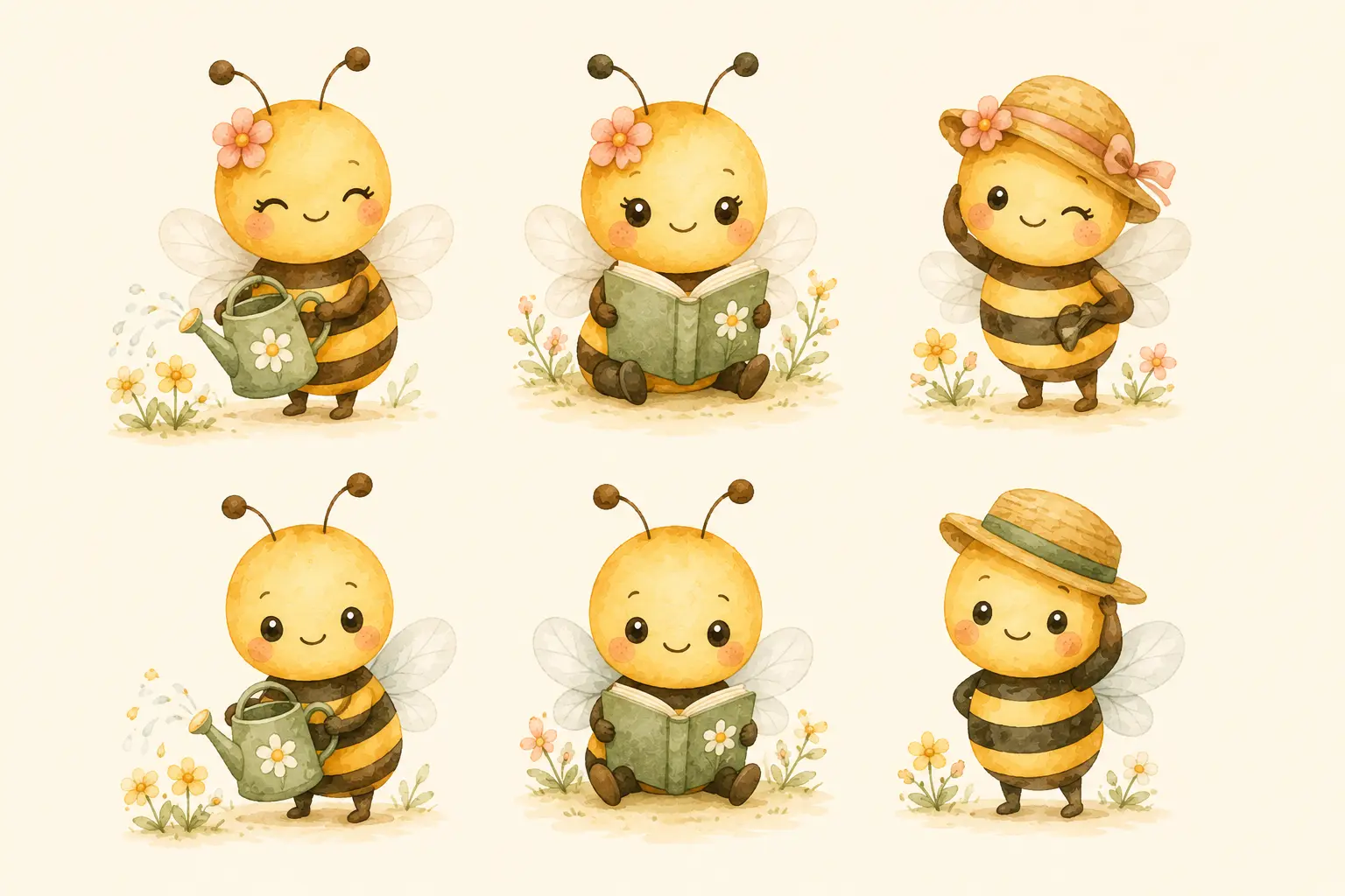 Collection printemps des petites abeilles